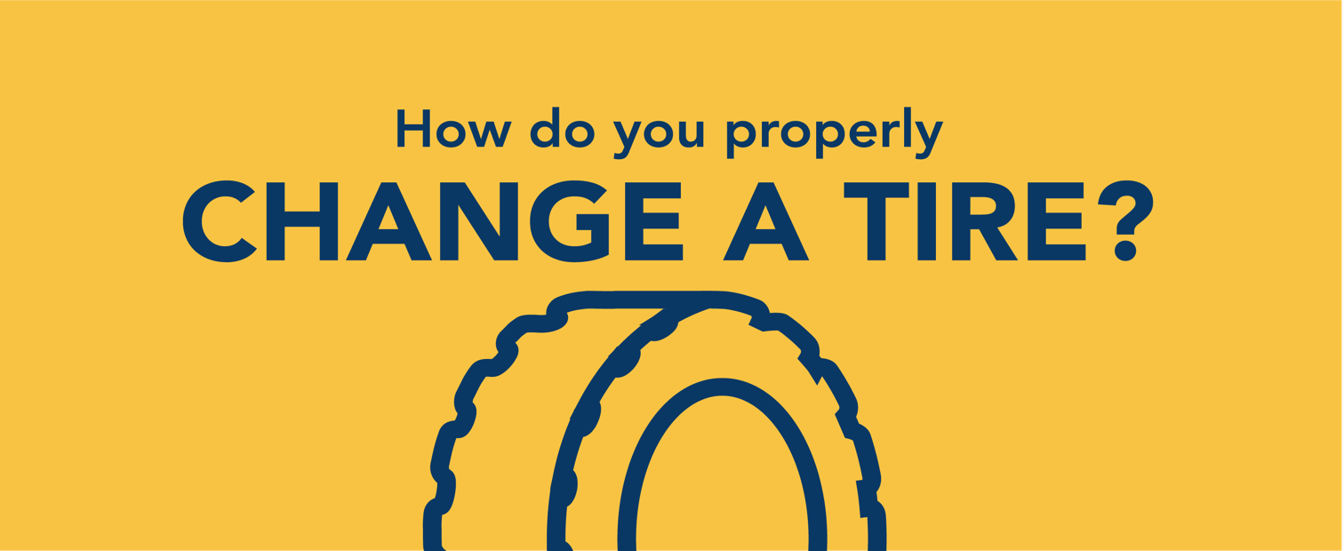 How do you properly change a tire