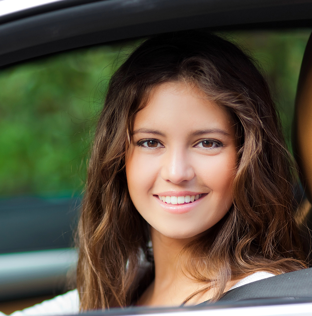 Top Driver teen during behind the wheel training